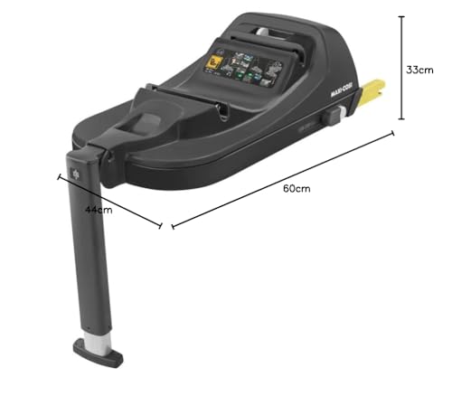 Maxi-Cosi CabrioFix i-Size, Babyschale, 0–12 Monate, max. 12 kg, leichter i-Size Kindersitz (3,2 kg), Sonnenverdeck, gepolsterter Sitz, für viele Maxi-Cosi Kinderwagen, Essential Black
