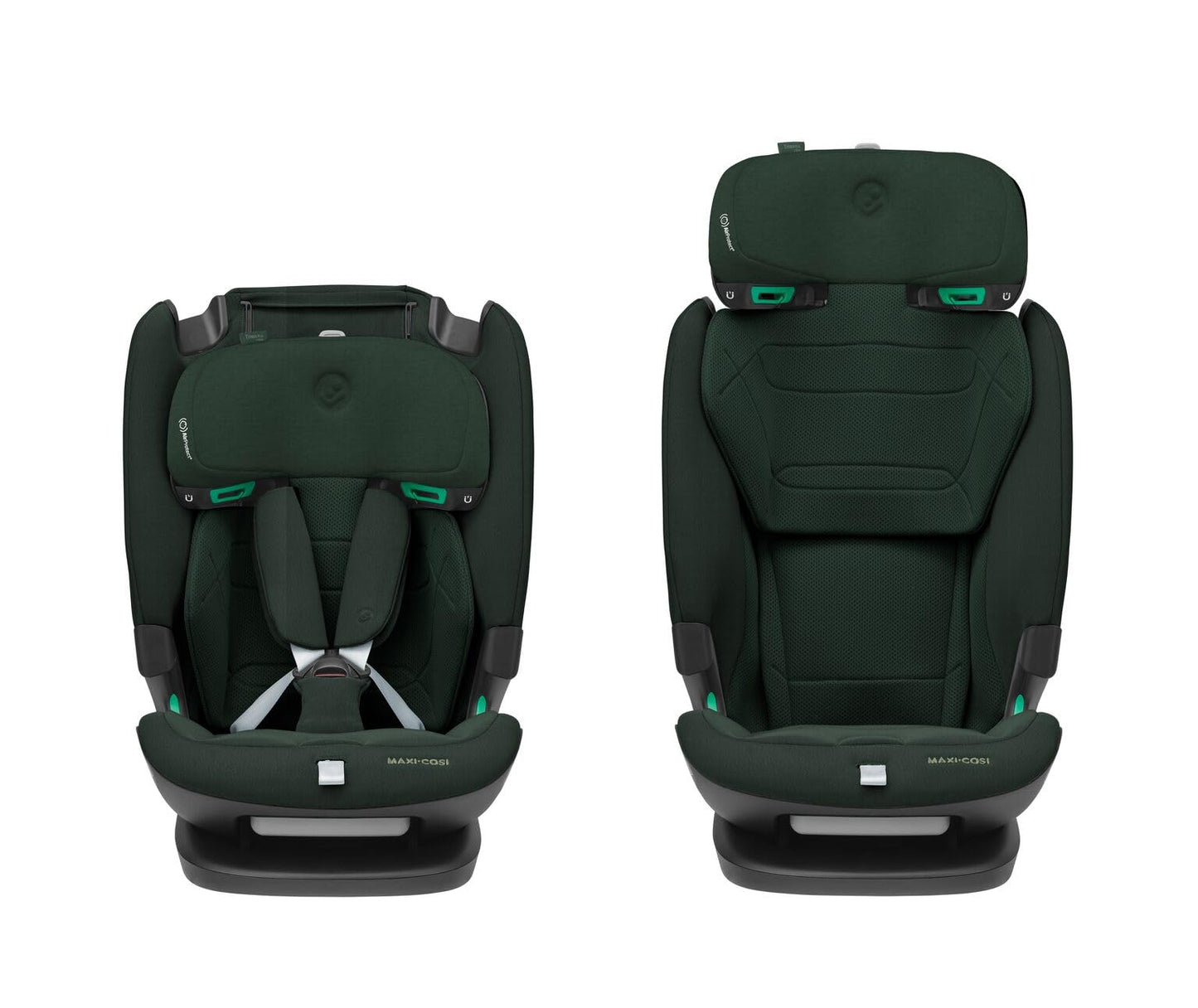 Maxi-Cosi Titan Pro² i-Size Kindersitz, 76 - 150 cm, 15 Monate-12 Jahre, G-CELL-Seitenaufprallschutz, Easy-in Gurtsystem, ClimaFlow, AirProtect-Sicherheitskissen, 4 Liegepositionen, Authentic Black