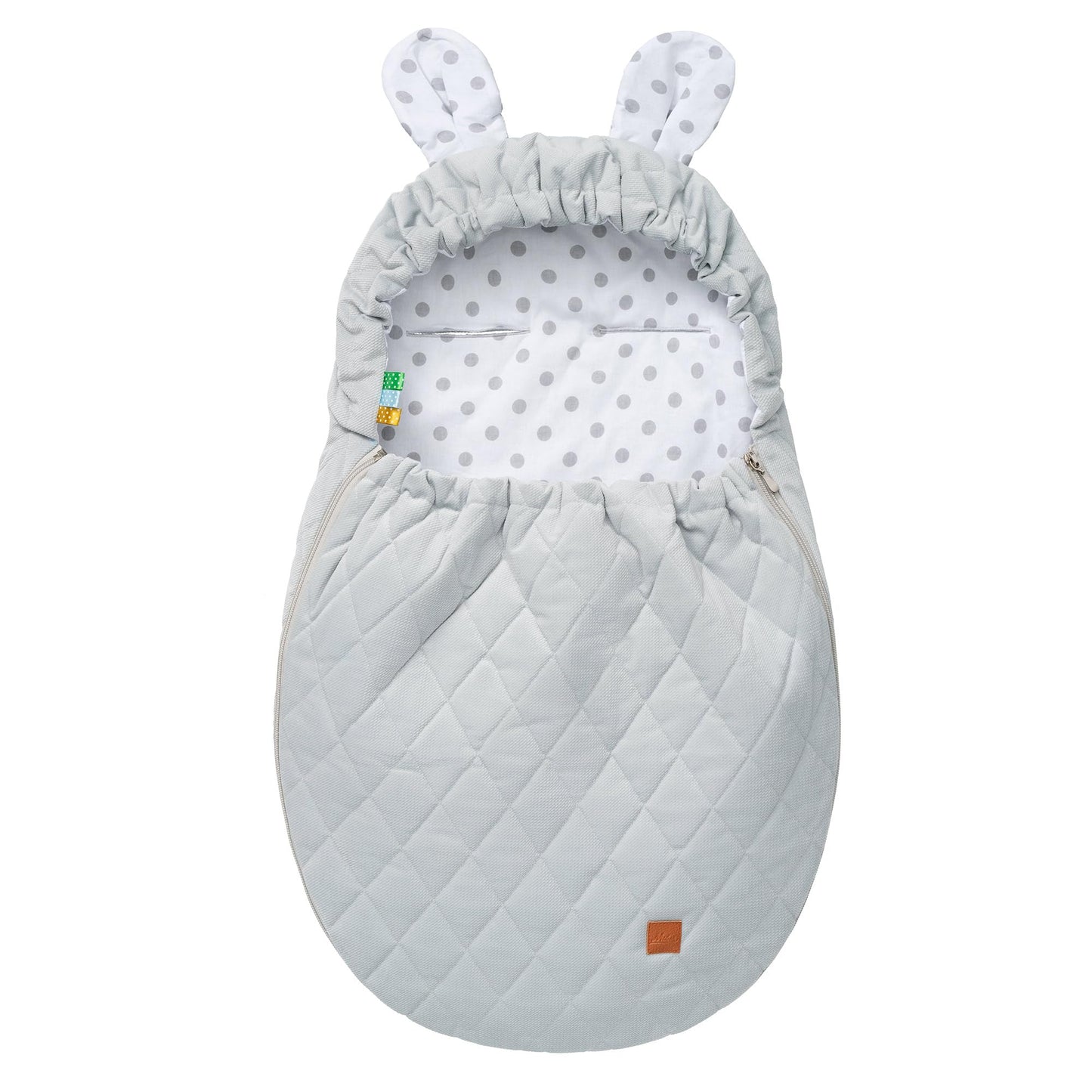 Mikos Swaddling Blanket Baby Seat Autumn Winter with Hood for Newborns for Child Seat Pram Car Seat e.g. for Maxi-Cosi, 3-Point Harness, Swaddling Bag for Babies, Child Car Seat (51