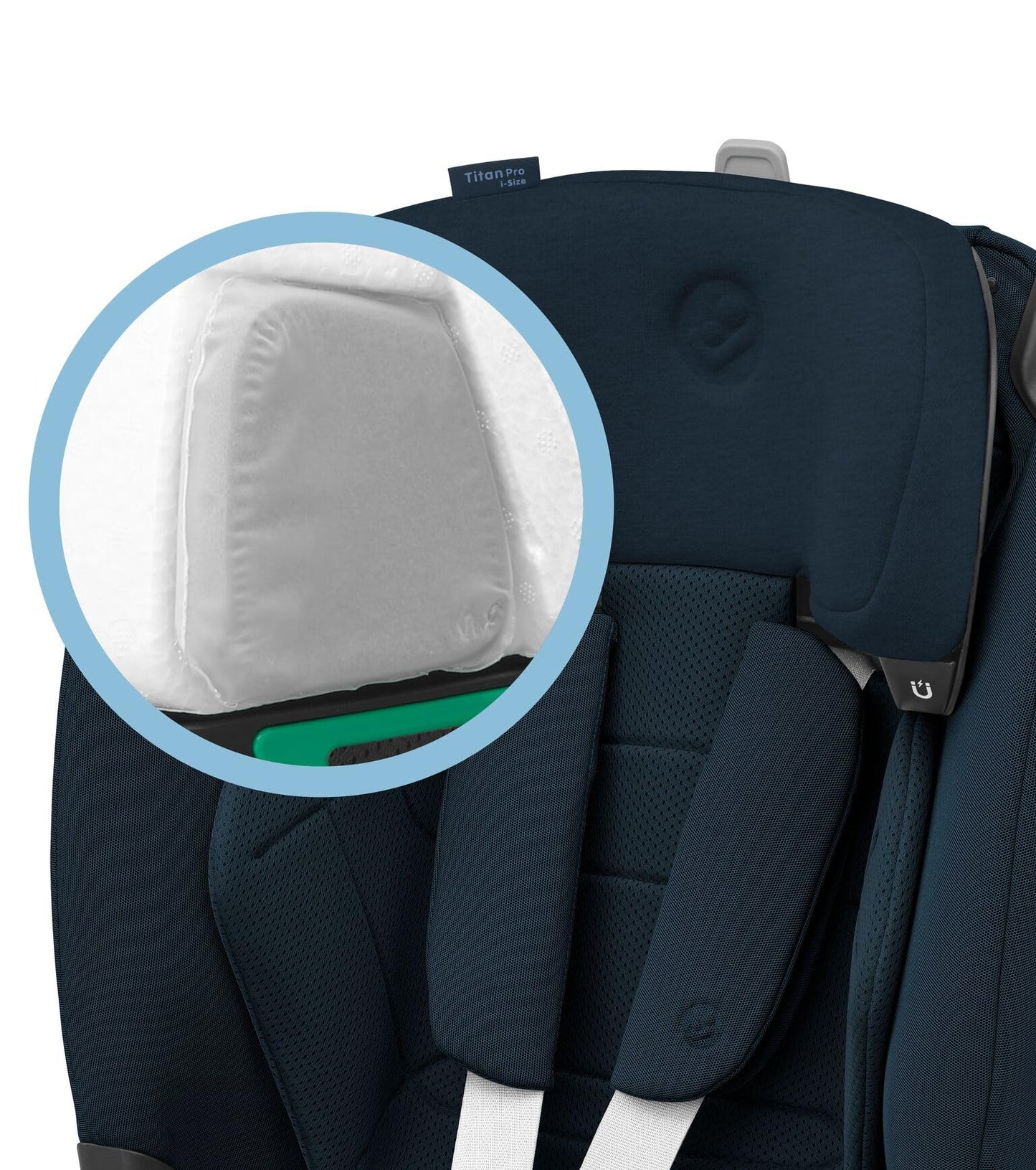 Maxi-Cosi Titan Pro² i-Size Kindersitz, 76 - 150 cm, 15 Monate-12 Jahre, G-CELL-Seitenaufprallschutz, Easy-in Gurtsystem, ClimaFlow, AirProtect-Sicherheitskissen, 4 Liegepositionen, Authentic Black