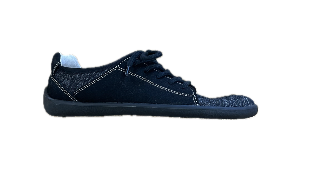 beda ACE-Vegan Barfußschuh all black Größe 38 Sneaker