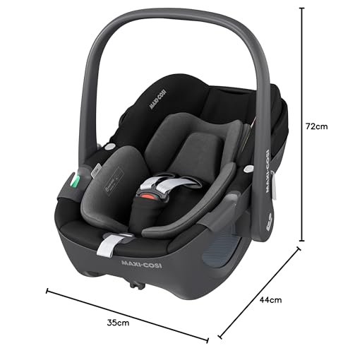 Maxi-Cosi FamilyFix 360 i-Size Base, Rotating Car Seat System, ISOFIX Station 360 Degrees, 0-4 Years (40-105 cm), FlexiSpin Rotation with One Hand, TravelSafe Rotation Control, Click & Go Black