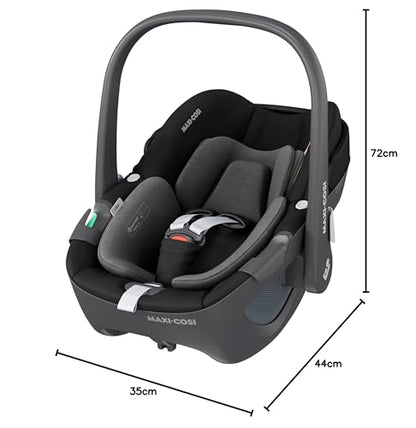 Maxi-Cosi FamilyFix 360 i-Size Base, Rotating Car Seat System, ISOFIX Station 360 Degrees, 0-4 Years (40-105 cm), FlexiSpin Rotation with One Hand, TravelSafe Rotation Control, Click & Go Black