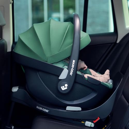 Maxi-Cosi FamilyFix 360 i-Size Base, Rotating Car Seat System, ISOFIX Station 360 Degrees, 0-4 Years (40-105 cm), FlexiSpin Rotation with One Hand, TravelSafe Rotation Control, Click & Go Black