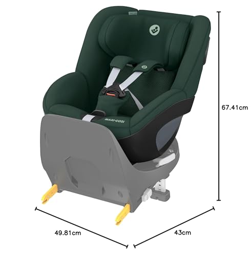 Maxi-Cosi FamilyFix 360 i-Size Base, Rotating Car Seat System, ISOFIX Station 360 Degrees, 0-4 Years (40-105 cm), FlexiSpin Rotation with One Hand, TravelSafe Rotation Control, Click & Go Black