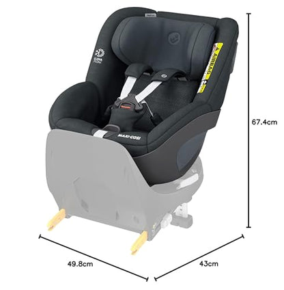 Maxi-Cosi FamilyFix 360 i-Size Base, Rotating Car Seat System, ISOFIX Station 360 Degrees, 0-4 Years (40-105 cm), FlexiSpin Rotation with One Hand, TravelSafe Rotation Control, Click & Go Black
