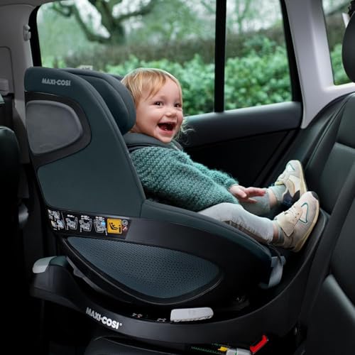 Maxi-Cosi FamilyFix 360 i-Size Base, Rotating Car Seat System, ISOFIX Station 360 Degrees, 0-4 Years (40-105 cm), FlexiSpin Rotation with One Hand, TravelSafe Rotation Control, Click & Go Black