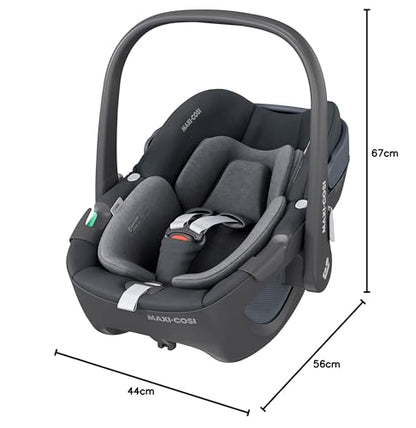 Maxi-Cosi FamilyFix 360 i-Size Base, Rotating Car Seat System, ISOFIX Station 360 Degrees, 0-4 Years (40-105 cm), FlexiSpin Rotation with One Hand, TravelSafe Rotation Control, Click & Go Black