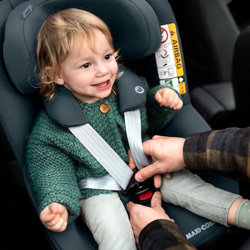 Maxi-Cosi FamilyFix 360 i-Size Base, Rotating Car Seat System, ISOFIX Station 360 Degrees, 0-4 Years (40-105 cm), FlexiSpin Rotation with One Hand, TravelSafe Rotation Control, Click & Go Black