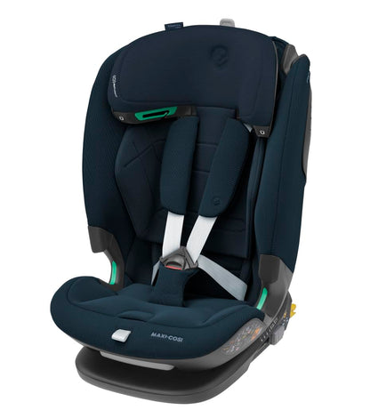 Maxi-Cosi Titan Pro² i-Size Kindersitz, 76 - 150 cm, 15 Monate-12 Jahre, G-CELL-Seitenaufprallschutz, Easy-in Gurtsystem, ClimaFlow, AirProtect-Sicherheitskissen, 4 Liegepositionen, Authentic Black