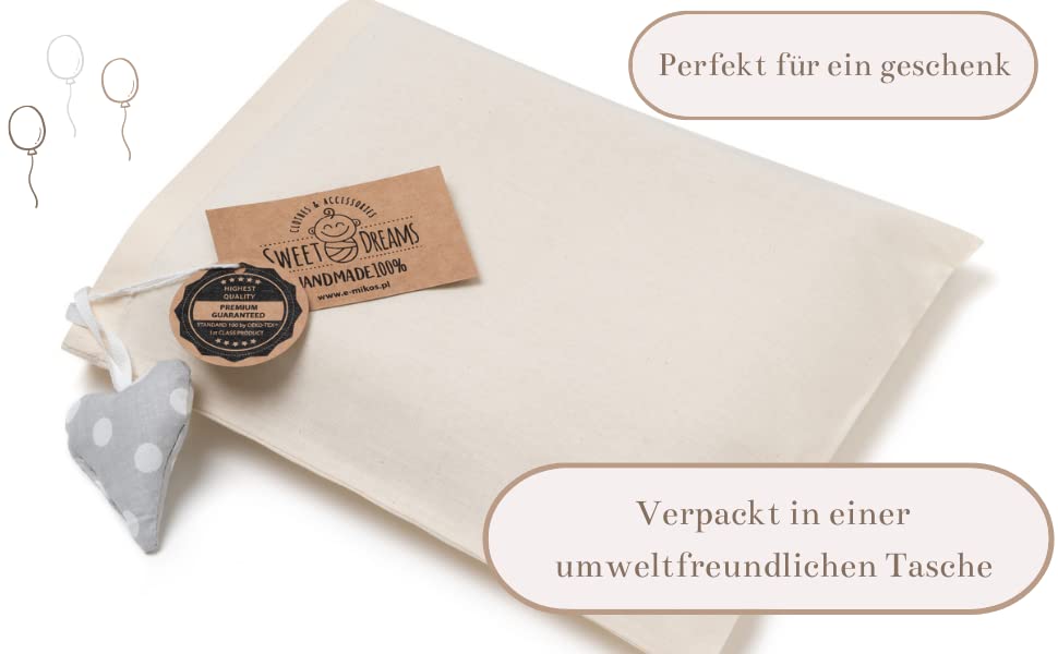 Mikos* Babydecke Leichte Sommer Baumwolle Kinderdecke ohne Füllung 100% Baumwolldecke für Mädchen Junge Neugeborenen Kinderwagen Babyschale Kuscheldecke 75x100 (1040)(Beige/Weiße Erbsen)