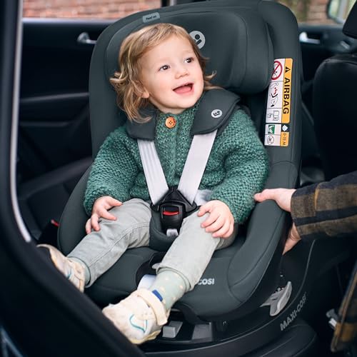 Maxi-Cosi FamilyFix 360 i-Size Base, Rotating Car Seat System, ISOFIX Station 360 Degrees, 0-4 Years (40-105 cm), FlexiSpin Rotation with One Hand, TravelSafe Rotation Control, Click & Go Black
