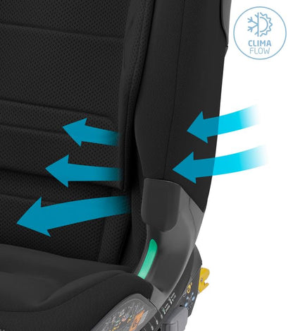 Maxi-Cosi Titan Pro² i-Size Kindersitz, 76 - 150 cm, 15 Monate-12 Jahre, G-CELL-Seitenaufprallschutz, Easy-in Gurtsystem, ClimaFlow, AirProtect-Sicherheitskissen, 4 Liegepositionen, Authentic Black