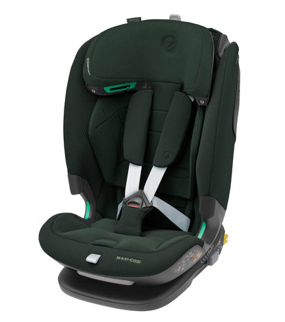 Maxi-Cosi Titan Pro² i-Size Kindersitz, 76 - 150 cm, 15 Monate-12 Jahre, G-CELL-Seitenaufprallschutz, Easy-in Gurtsystem, ClimaFlow, AirProtect-Sicherheitskissen, 4 Liegepositionen, Authentic Black