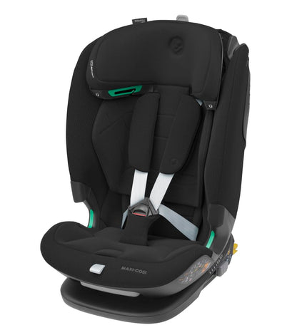 Maxi-Cosi Titan Pro² i-Size Kindersitz, 76 - 150 cm, 15 Monate-12 Jahre, G-CELL-Seitenaufprallschutz, Easy-in Gurtsystem, ClimaFlow, AirProtect-Sicherheitskissen, 4 Liegepositionen, Authentic Black