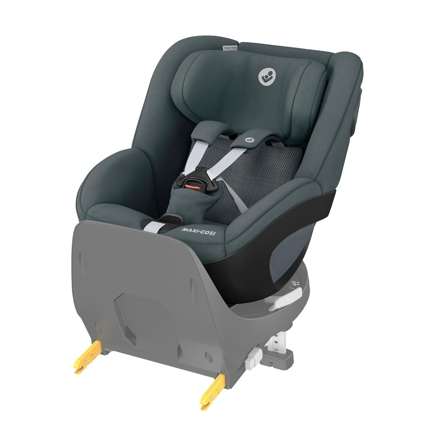 Maxi-Cosi FamilyFix 360 i-Size Base, Rotating Car Seat System, ISOFIX Station 360 Degrees, 0-4 Years (40-105 cm), FlexiSpin Rotation with One Hand, TravelSafe Rotation Control, Click & Go Black