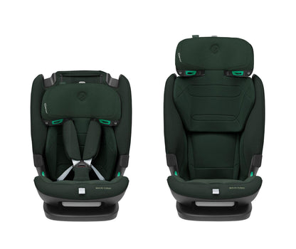 Maxi-Cosi Titan Pro² i-Size Kindersitz, 76 - 150 cm, 15 Monate-12 Jahre, G-CELL-Seitenaufprallschutz, Easy-in Gurtsystem, ClimaFlow, AirProtect-Sicherheitskissen, 4 Liegepositionen, Authentic Black
