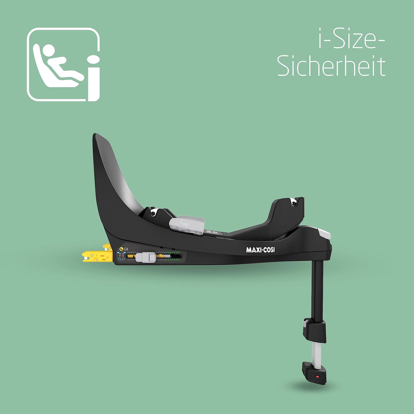 Maxi-Cosi FamilyFix 360 i-Size Base, Rotating Car Seat System, ISOFIX Station 360 Degrees, 0-4 Years (40-105 cm), FlexiSpin Rotation with One Hand, TravelSafe Rotation Control, Click & Go Black