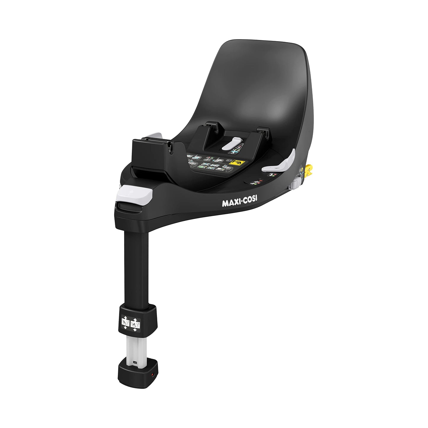 Maxi-Cosi FamilyFix 360 i-Size Base, Rotating Car Seat System, ISOFIX Station 360 Degrees, 0-4 Years (40-105 cm), FlexiSpin Rotation with One Hand, TravelSafe Rotation Control, Click & Go Black