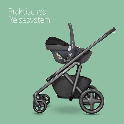 Maxi-Cosi FamilyFix 360 i-Size Base, Rotating Car Seat System, ISOFIX Station 360 Degrees, 0-4 Years (40-105 cm), FlexiSpin Rotation with One Hand, TravelSafe Rotation Control, Click & Go Black