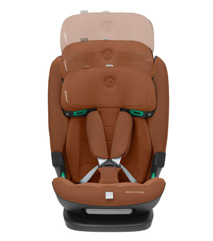 Maxi-Cosi Titan Pro² i-Size Kindersitz, 76 - 150 cm, 15 Monate-12 Jahre, G-CELL-Seitenaufprallschutz, Easy-in Gurtsystem, ClimaFlow, AirProtect-Sicherheitskissen, 4 Liegepositionen, Authentic Black