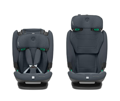 Maxi-Cosi Titan Pro² i-Size Kindersitz, 76 - 150 cm, 15 Monate-12 Jahre, G-CELL-Seitenaufprallschutz, Easy-in Gurtsystem, ClimaFlow, AirProtect-Sicherheitskissen, 4 Liegepositionen, Authentic Black