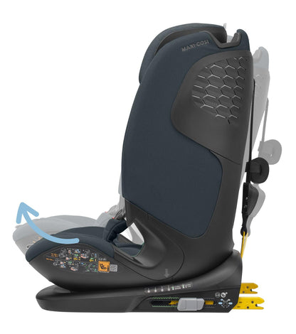 Maxi-Cosi Titan Pro² i-Size Kindersitz, 76 - 150 cm, 15 Monate-12 Jahre, G-CELL-Seitenaufprallschutz, Easy-in Gurtsystem, ClimaFlow, AirProtect-Sicherheitskissen, 4 Liegepositionen, Authentic Black