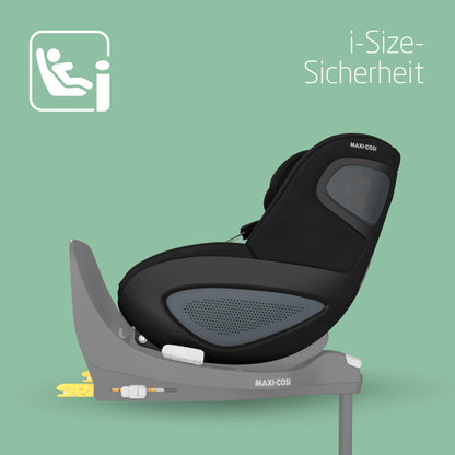 Maxi-Cosi FamilyFix 360 i-Size Base, Rotating Car Seat System, ISOFIX Station 360 Degrees, 0-4 Years (40-105 cm), FlexiSpin Rotation with One Hand, TravelSafe Rotation Control, Click & Go Black