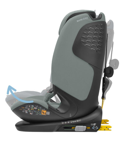 Maxi-Cosi Titan Pro² i-Size Kindersitz, 76 - 150 cm, 15 Monate-12 Jahre, G-CELL-Seitenaufprallschutz, Easy-in Gurtsystem, ClimaFlow, AirProtect-Sicherheitskissen, 4 Liegepositionen, Authentic Black
