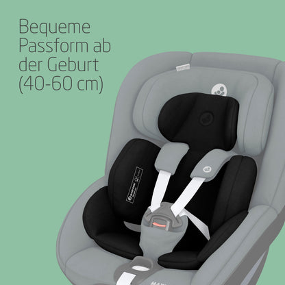 Maxi-Cosi FamilyFix 360 i-Size Base, Rotating Car Seat System, ISOFIX Station 360 Degrees, 0-4 Years (40-105 cm), FlexiSpin Rotation with One Hand, TravelSafe Rotation Control, Click & Go Black