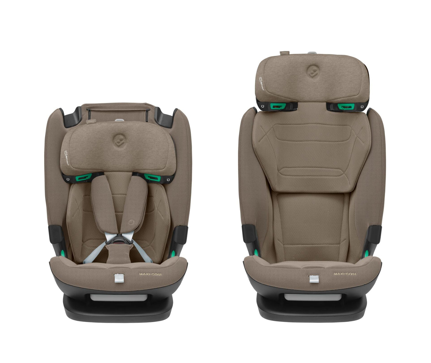 Maxi-Cosi Titan Pro² i-Size Kindersitz, 76 - 150 cm, 15 Monate-12 Jahre, G-CELL-Seitenaufprallschutz, Easy-in Gurtsystem, ClimaFlow, AirProtect-Sicherheitskissen, 4 Liegepositionen, Authentic Black