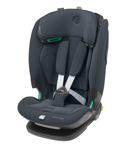 Maxi-Cosi Titan Pro² i-Size Kindersitz, 76 - 150 cm, 15 Monate-12 Jahre, G-CELL-Seitenaufprallschutz, Easy-in Gurtsystem, ClimaFlow, AirProtect-Sicherheitskissen, 4 Liegepositionen, Authentic Black