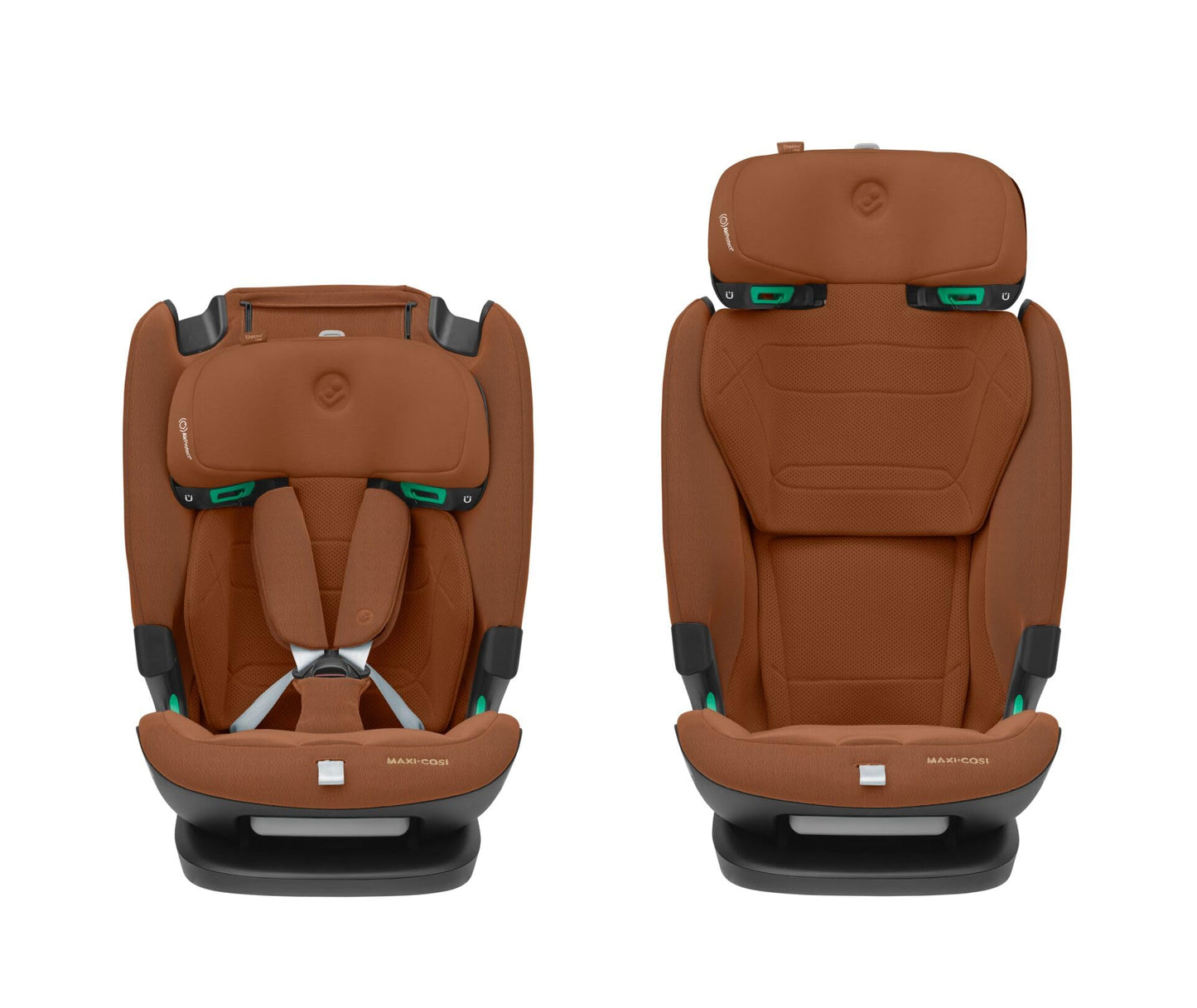 Maxi-Cosi Titan Pro² i-Size Kindersitz, 76 - 150 cm, 15 Monate-12 Jahre, G-CELL-Seitenaufprallschutz, Easy-in Gurtsystem, ClimaFlow, AirProtect-Sicherheitskissen, 4 Liegepositionen, Authentic Black