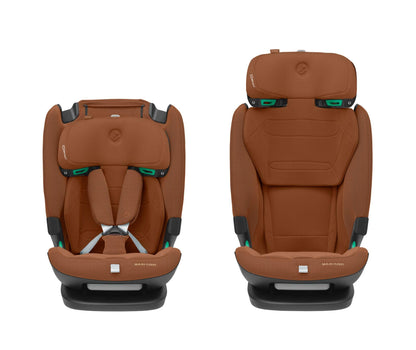 Maxi-Cosi Titan Pro² i-Size Kindersitz, 76 - 150 cm, 15 Monate-12 Jahre, G-CELL-Seitenaufprallschutz, Easy-in Gurtsystem, ClimaFlow, AirProtect-Sicherheitskissen, 4 Liegepositionen, Authentic Black