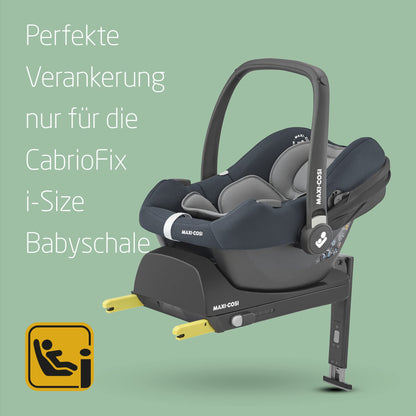 Maxi-Cosi CabrioFix i-Size, Babyschale, 0–12 Monate, max. 12 kg, leichter i-Size Kindersitz (3,2 kg), Sonnenverdeck, gepolsterter Sitz, für viele Maxi-Cosi Kinderwagen, Essential Black