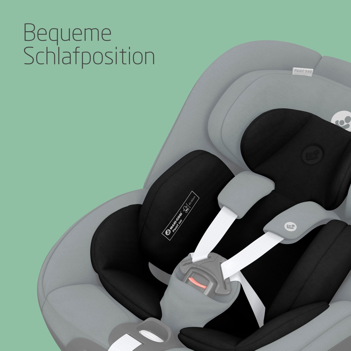 Maxi-Cosi FamilyFix 360 i-Size Base, Rotating Car Seat System, ISOFIX Station 360 Degrees, 0-4 Years (40-105 cm), FlexiSpin Rotation with One Hand, TravelSafe Rotation Control, Click & Go Black