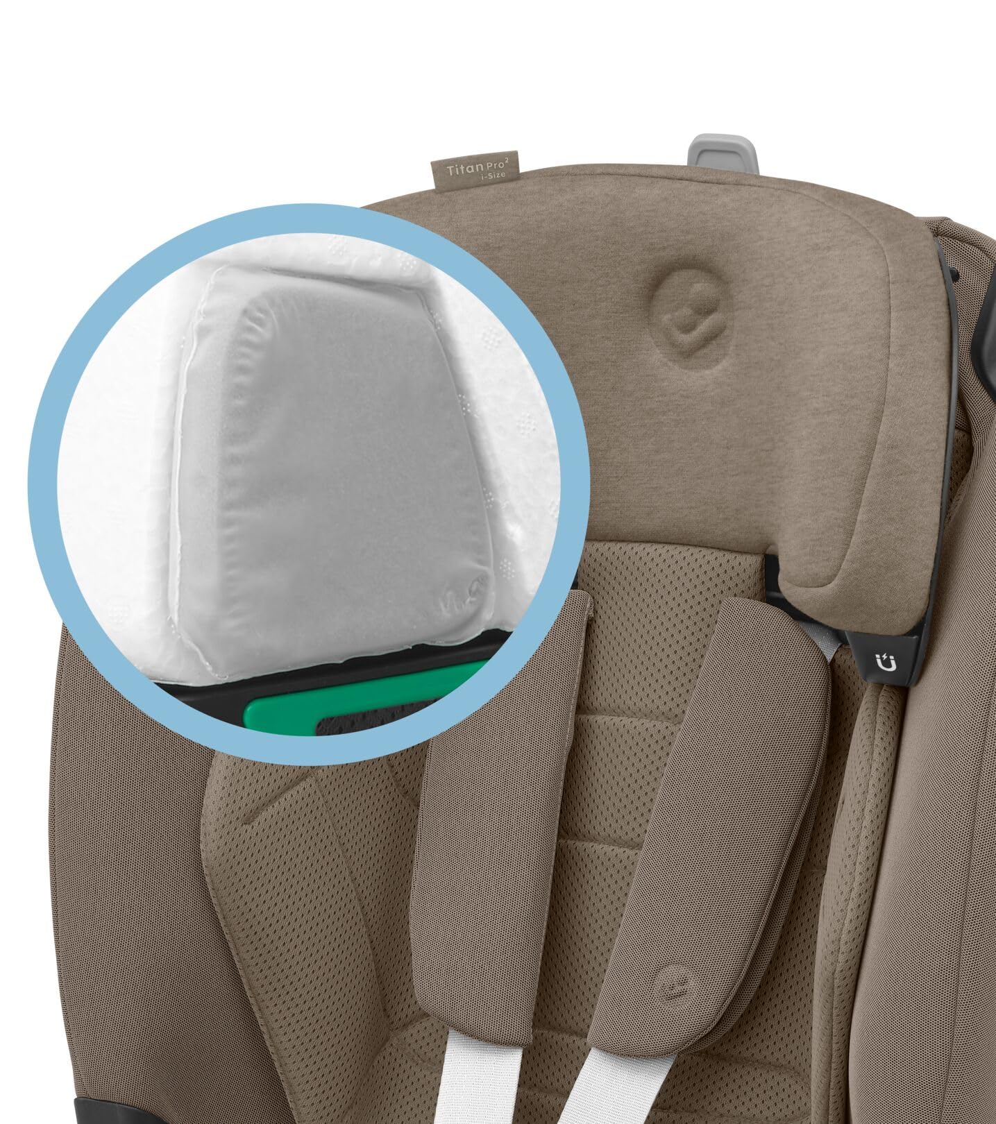 Maxi-Cosi Titan Pro² i-Size Kindersitz, 76 - 150 cm, 15 Monate-12 Jahre, G-CELL-Seitenaufprallschutz, Easy-in Gurtsystem, ClimaFlow, AirProtect-Sicherheitskissen, 4 Liegepositionen, Authentic Black