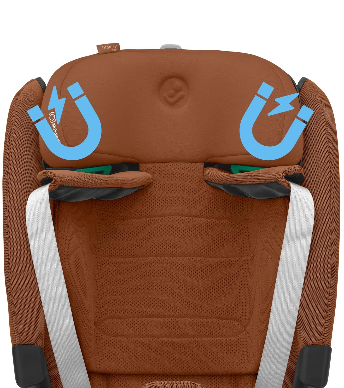 Maxi-Cosi Titan Pro² i-Size Kindersitz, 76 - 150 cm, 15 Monate-12 Jahre, G-CELL-Seitenaufprallschutz, Easy-in Gurtsystem, ClimaFlow, AirProtect-Sicherheitskissen, 4 Liegepositionen, Authentic Black