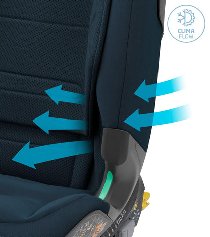 Maxi-Cosi Titan Pro² i-Size Kindersitz, 76 - 150 cm, 15 Monate-12 Jahre, G-CELL-Seitenaufprallschutz, Easy-in Gurtsystem, ClimaFlow, AirProtect-Sicherheitskissen, 4 Liegepositionen, Authentic Black