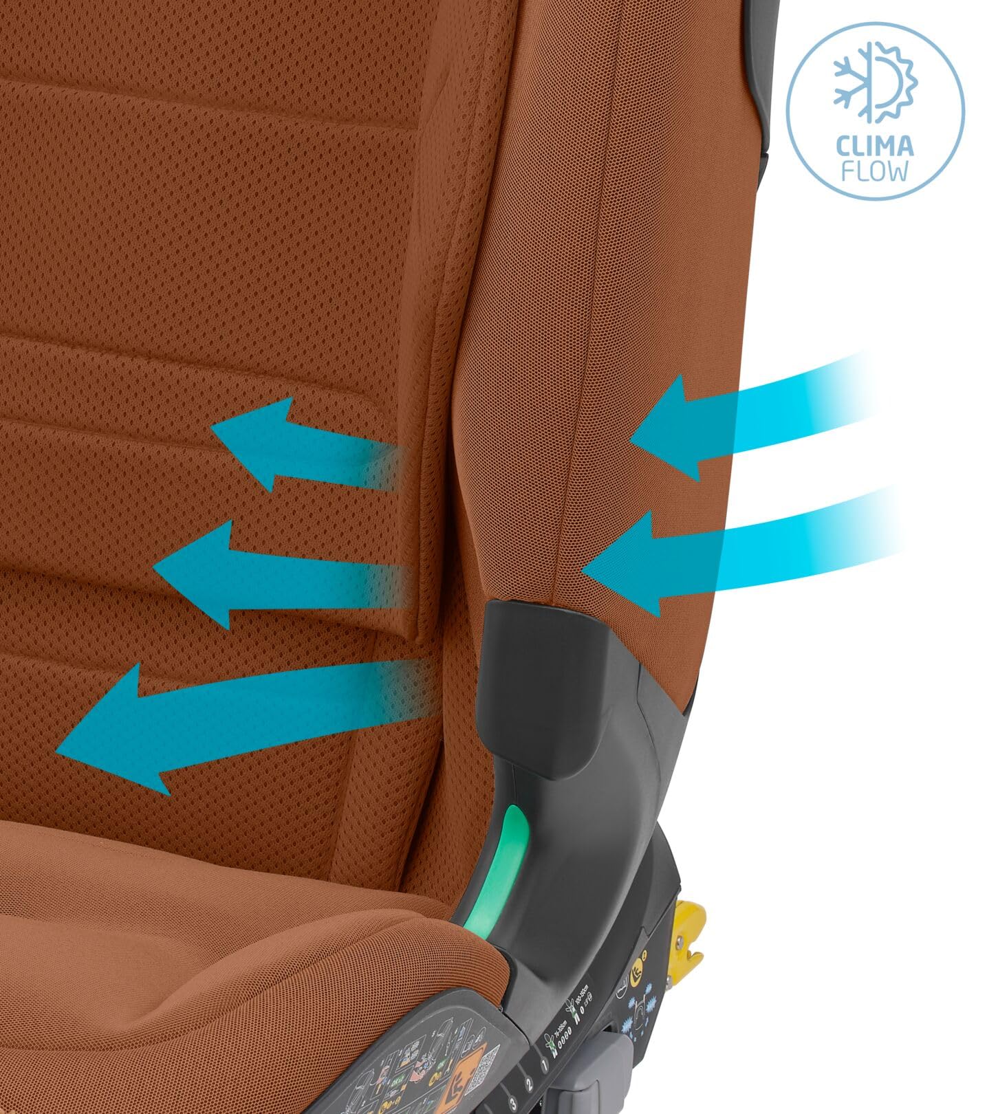 Maxi-Cosi Titan Pro² i-Size Kindersitz, 76 - 150 cm, 15 Monate-12 Jahre, G-CELL-Seitenaufprallschutz, Easy-in Gurtsystem, ClimaFlow, AirProtect-Sicherheitskissen, 4 Liegepositionen, Authentic Black