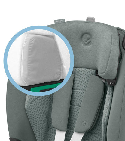 Maxi-Cosi Titan Pro² i-Size Kindersitz, 76 - 150 cm, 15 Monate-12 Jahre, G-CELL-Seitenaufprallschutz, Easy-in Gurtsystem, ClimaFlow, AirProtect-Sicherheitskissen, 4 Liegepositionen, Authentic Black