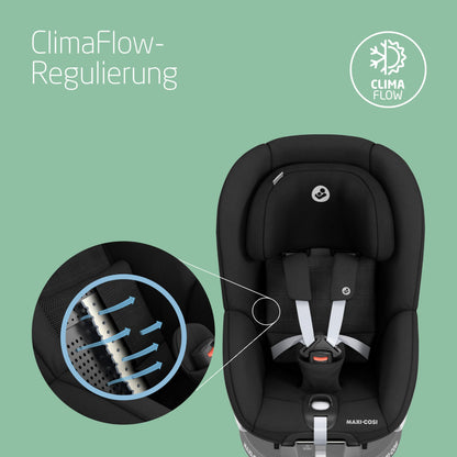 Maxi-Cosi FamilyFix 360 i-Size Base, Rotating Car Seat System, ISOFIX Station 360 Degrees, 0-4 Years (40-105 cm), FlexiSpin Rotation with One Hand, TravelSafe Rotation Control, Click & Go Black