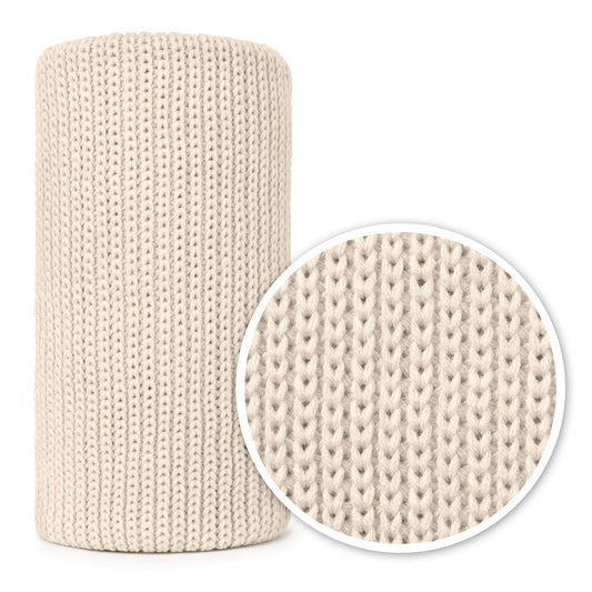 Mikos* Babydecke | Strickdecke | Ideal als Erstlingsdecke | Kuscheldecke | Kinderwagendecke 100x120cm (1004) (Beige)