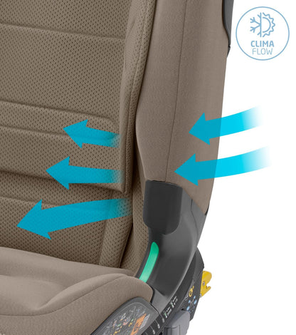 Maxi-Cosi Titan Pro² i-Size Kindersitz, 76 - 150 cm, 15 Monate-12 Jahre, G-CELL-Seitenaufprallschutz, Easy-in Gurtsystem, ClimaFlow, AirProtect-Sicherheitskissen, 4 Liegepositionen, Authentic Black