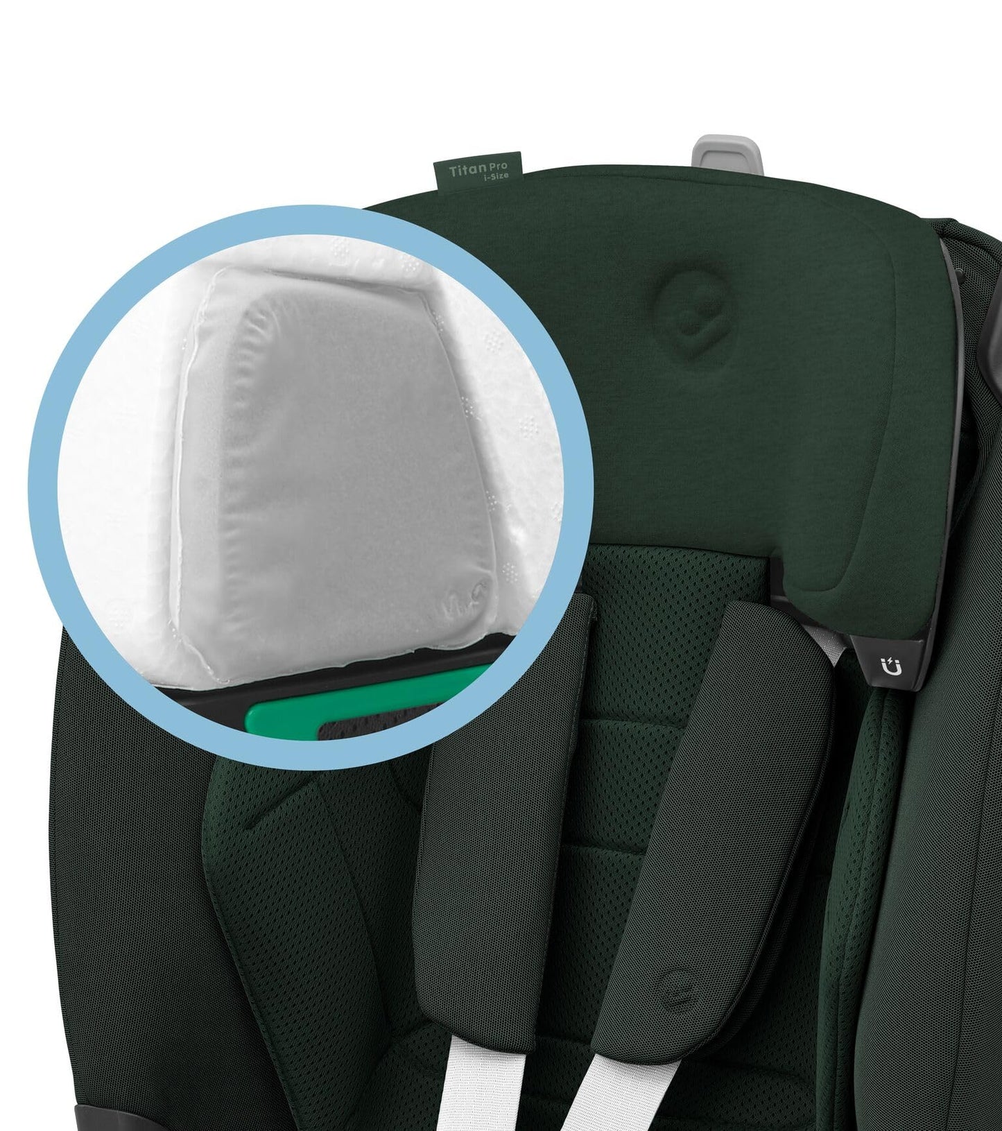 Maxi-Cosi Titan Pro² i-Size Kindersitz, 76 - 150 cm, 15 Monate-12 Jahre, G-CELL-Seitenaufprallschutz, Easy-in Gurtsystem, ClimaFlow, AirProtect-Sicherheitskissen, 4 Liegepositionen, Authentic Black