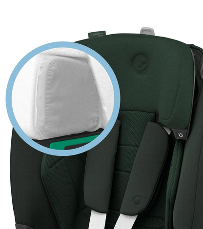 Maxi-Cosi Titan Pro² i-Size Kindersitz, 76 - 150 cm, 15 Monate-12 Jahre, G-CELL-Seitenaufprallschutz, Easy-in Gurtsystem, ClimaFlow, AirProtect-Sicherheitskissen, 4 Liegepositionen, Authentic Black